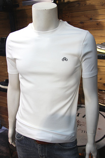 青年帅气厚料打底半袖 圆领修身 舒绒T恤 磨毛加厚短袖 秋冬男士