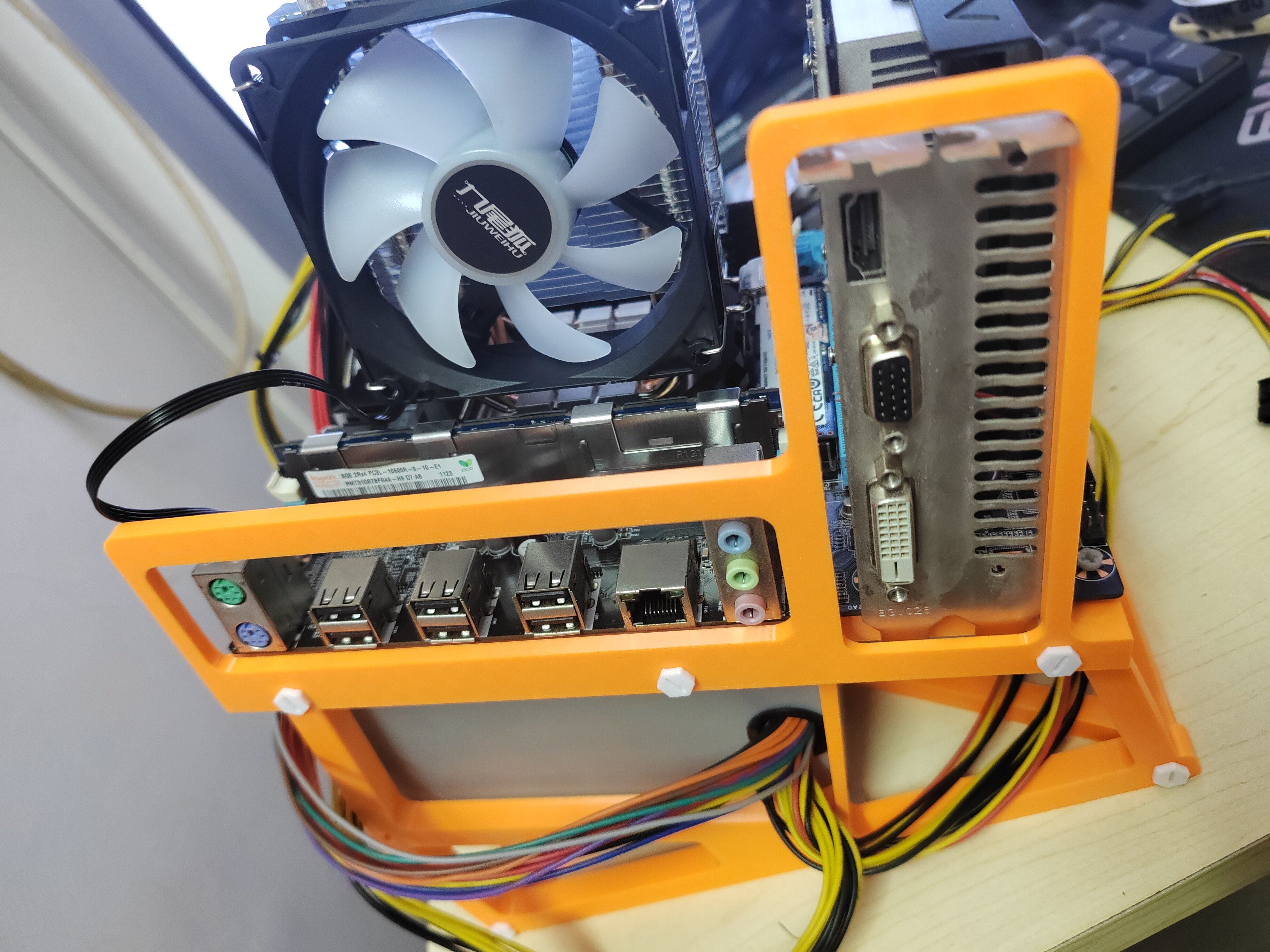 3D打印PETG开放式机箱支架 电脑裸机测试平台 主板托架托架可定制