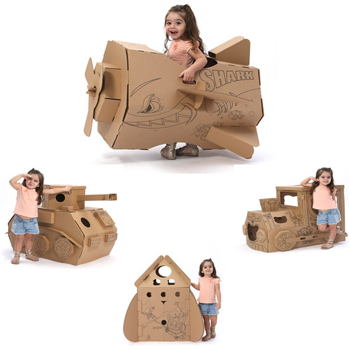 手工飞机模纸箱儿童DIY手作材料