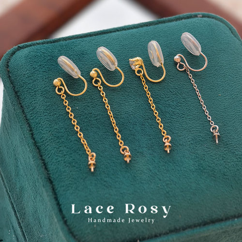 戳珍珠手工改造蚊香盘耳夹配件