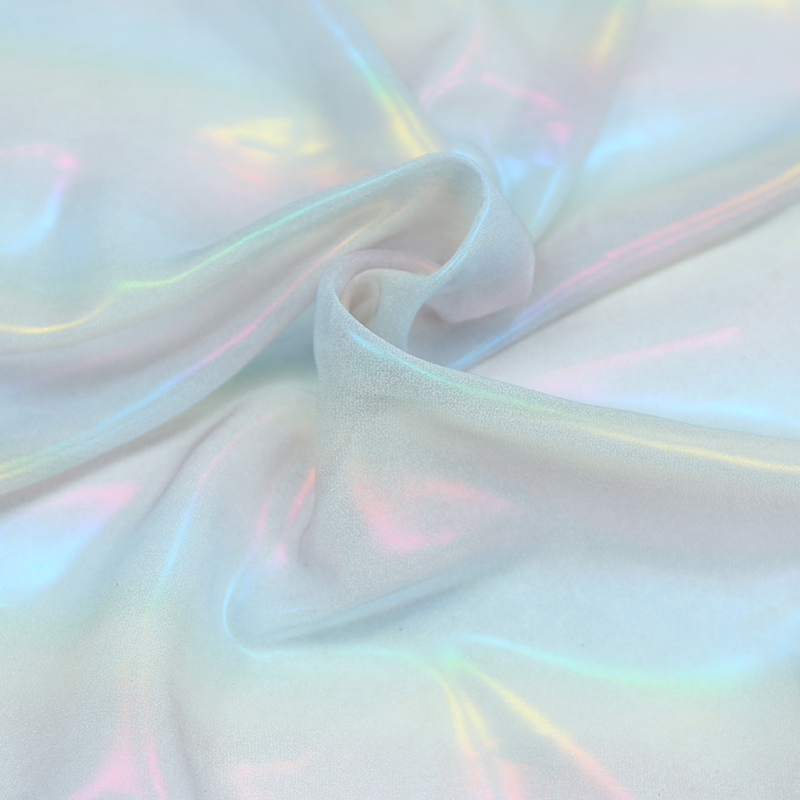 天丝雪纺面料幻彩渐变裙装ins风