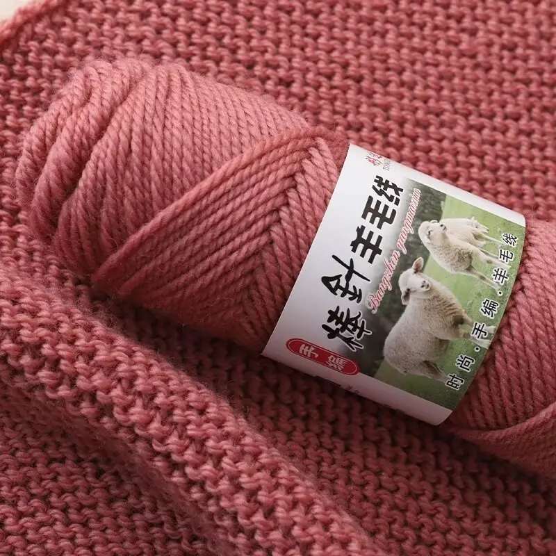 粗羊毛线团手工编织围巾线羊毛棒毛圈布