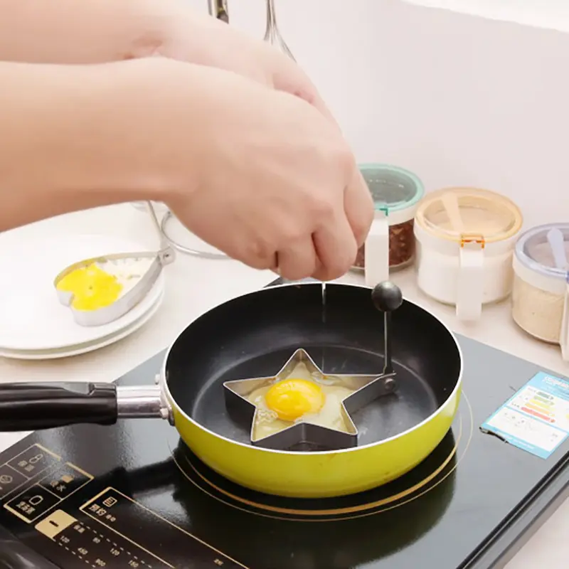 不锈钢煎蛋模具煎鸡蛋模型煎蛋器爱心形荷包蛋饭团磨具套