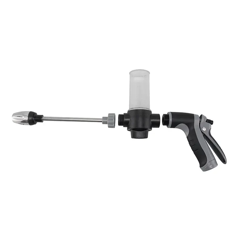 平台直销长杆枪家用洗车工具金属加长杆包胶手柄洗车水枪