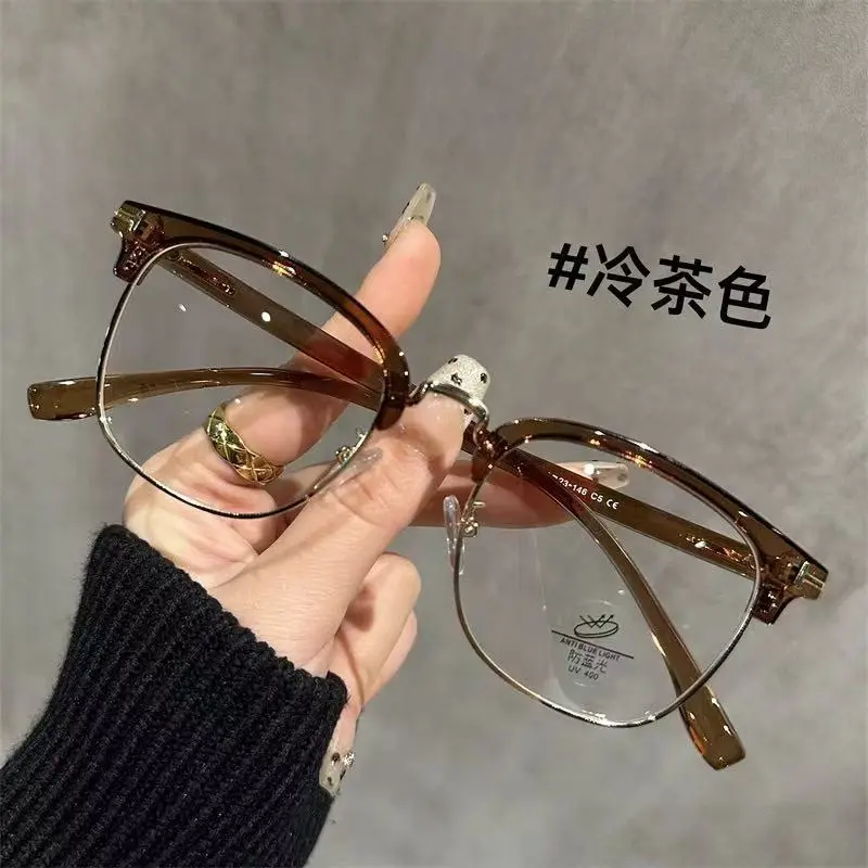 复古斯文败类板框眼镜近视男款潮可配度数防蓝光高级感眼睛镜框架