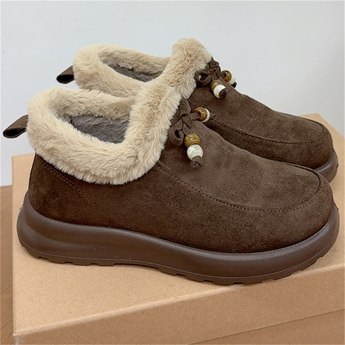 老北京布鞋女棉鞋冬季新款韩版百搭豆豆鞋加绒加厚保暖休闲棉鞋女,女鞋,棉鞋,淘宝优惠券,粉丝福利购,淘宝优惠卷