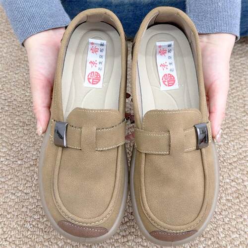 春季新款时尚休闲博肯鞋软底轻便