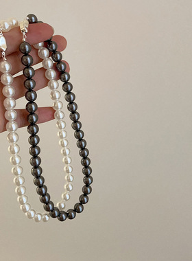 珍珠项链女复古高级感优雅轻奢潮流气质时尚简约百搭颈链锁骨链