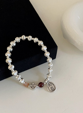 高级感金属串珠手链女小众设计复古个性简约百搭气质时尚如意手饰