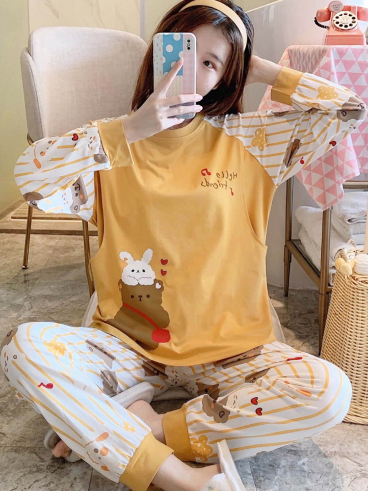 감금 옷 봄과 가을 순면 산후 출산 모유 수유 출산 잠옷 여성 여름 얇은 섹션 10 월 9 일 홈웨어 8