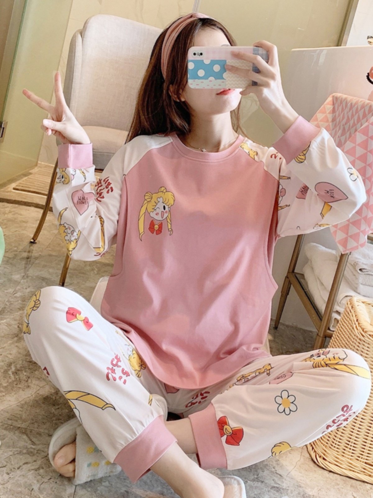 감금 옷 봄과 가을 순면 산후 출산 모유 수유 출산 잠옷 여성 여름 얇은 섹션 10 월 9 일 홈웨어 8