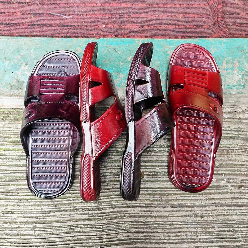 居家拖鞋男士一字沙滩防滑耐磨鞋