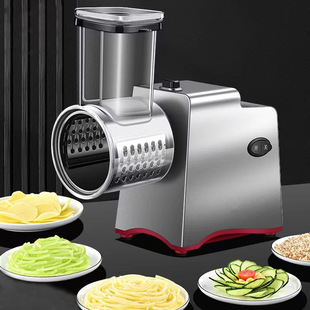 滚筒大口径切菜器 厨房切菜羊肉切片机蔬菜切碎切丝机