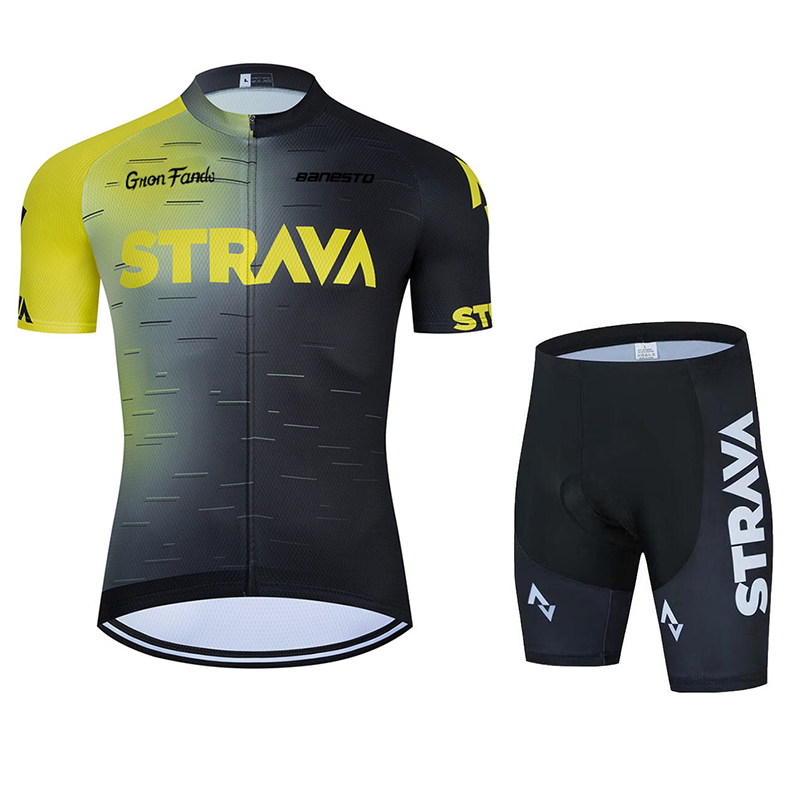 新款Banesto夏季骑行服短袖男女山地公路自行车衣服骑