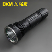 霸光强光手电筒LED可充电远射黄光26650探照灯家用防身