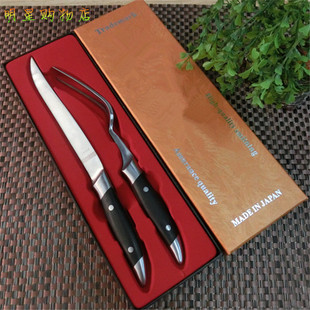 西餐铁板烧刀叉日式牛排刀叉不锈钢德国料理刺身烤肉西餐刀叉套装