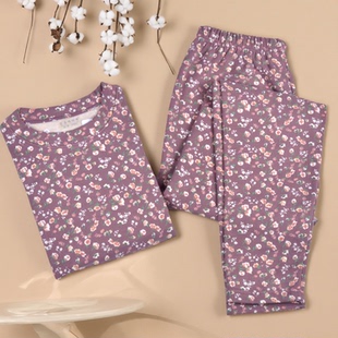 秋冬特大码羊毛蚕丝保暖内衣女士套装中老年加肥加大秋衣秋裤女