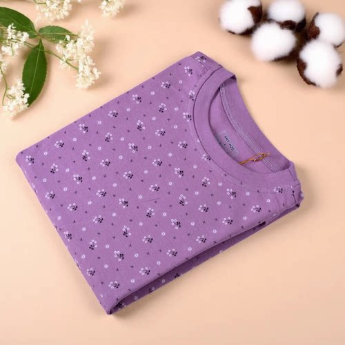 纯棉半高领秋衣不起球不掉色