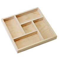 Квадратный поднос Rapin Wood 28x28x3 см.