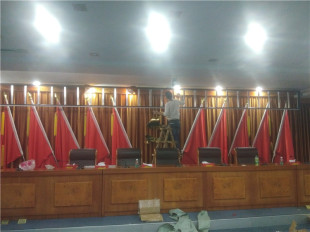 单位部门开会会议室大礼堂led电子屏显示屏走字屏室内p475单红字