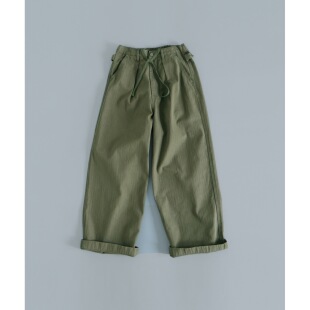 Ohh Cake Charlie查理 低饱和军绿工装长裤 |中性复古 早春直筒裤