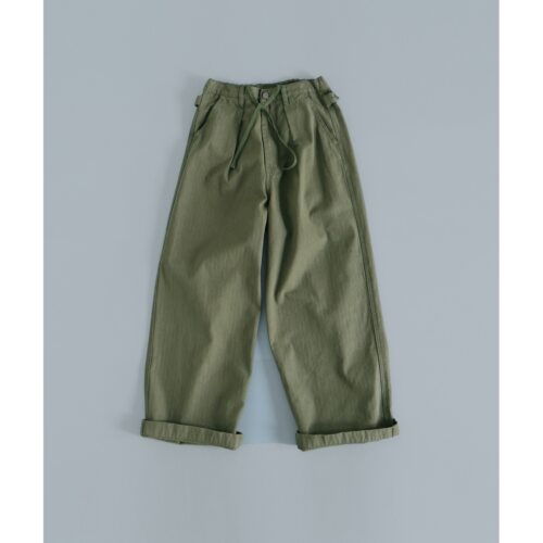 Ohh Cake Charlie查理 低饱和军绿工装长裤 |中性复古 早春直筒裤