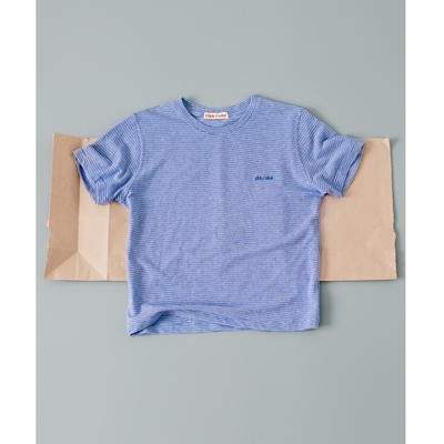 Ohh Cake Mari 玛瑞 地中海蓝条纹短袖T恤 松弛慵懒 轻薄透气上衣
