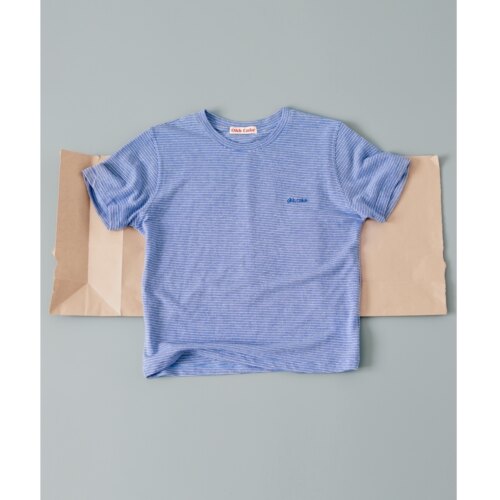 Ohh Cake Mari 玛瑞 地中海蓝条纹短袖T恤 松弛慵懒 轻薄透气上衣