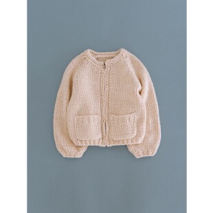 Ohh Cake Effie艾菲 手工粗棒针羊毛毛衣开衫 | 复古感 圆领上衣