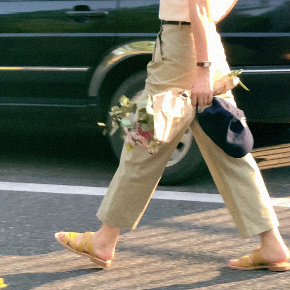 休闲西装长裤女夏天丝棉宽松锥形