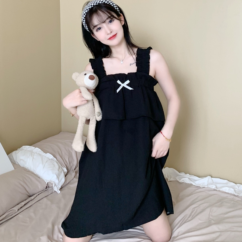 睡裙女夏季薄款纯棉性感吊带裙子2022年新款甜美可爱可外穿家居服