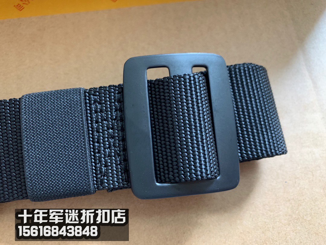 黑色消防编织腰带 消防编织内腰带 消防救援黑色帆布训练腰带