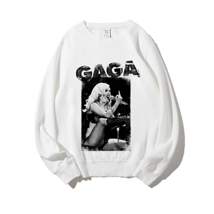 欧美摇滚ladygaga嘎嘎老鳖周边衣服春秋圆领卫衣套头衫男女同款