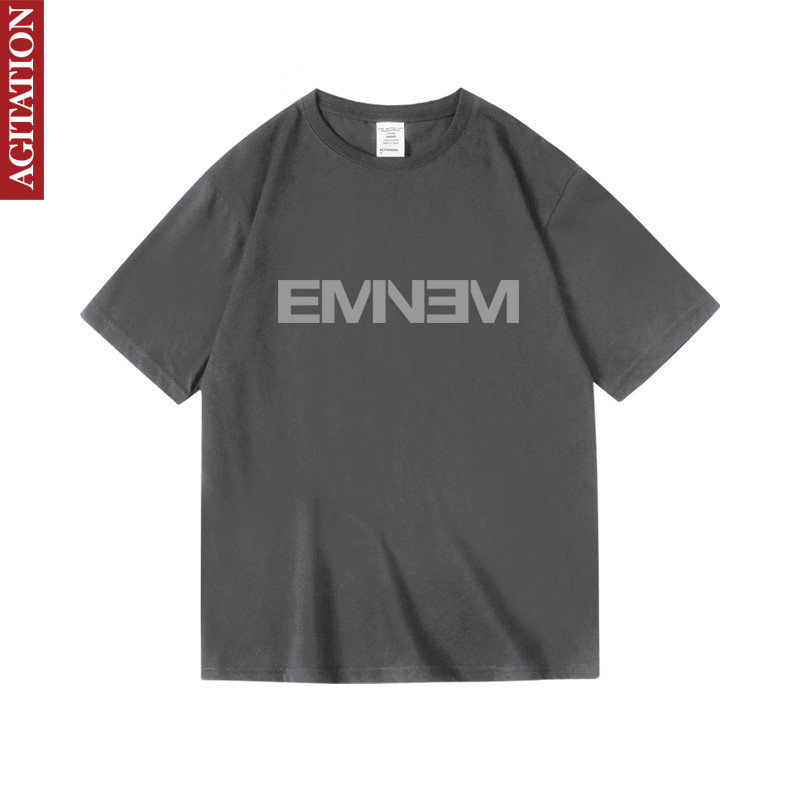 潮牌eminem艾米纳姆爷周边衣服说唱嘻哈饶舌hiphopT恤短袖女男夏