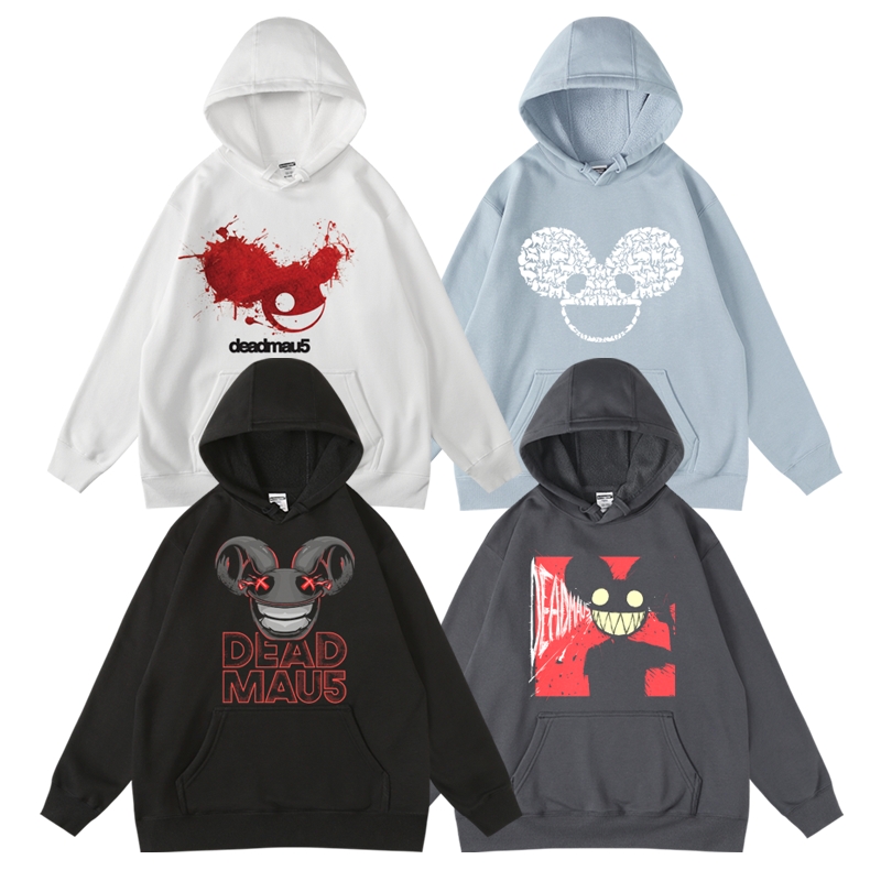 秋冬套头电音deadmau5连帽卫衣