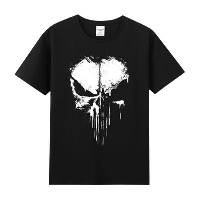 漫威纯棉电影惩罚者圆领短袖t恤