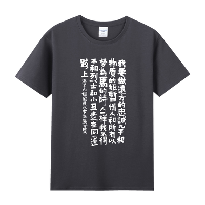 祖国以梦为马海子诗歌短袖t恤