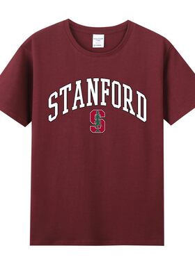 stanford斯坦福大学圆领短袖t恤