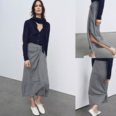 4333043 2026春季 气质甜美高腰褶皱格纹开衩裙子 女装 084 新品