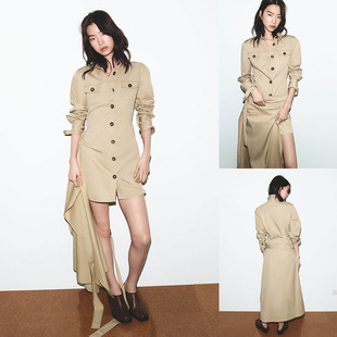 新品 4661390 女装 绊带饰斜纹迷笛连衣裙 711 甜美时尚 2026春季