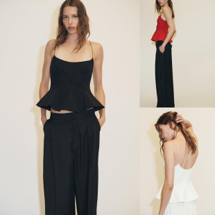 百搭时尚 女装 气质弹力短裙式 下摆上衣 601 2025夏季 4764140 新品