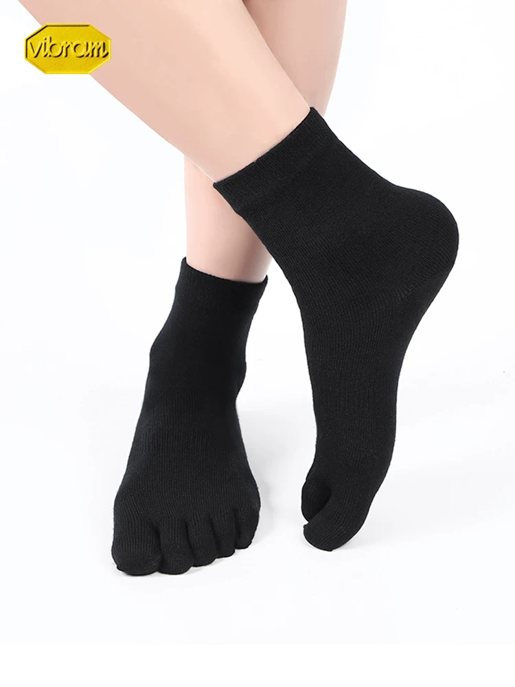 Vibram, non-slip socks for men and women, high boots for toes, absorbs sweat and smell, for running