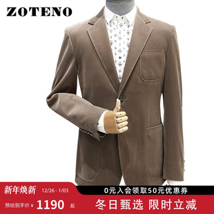 单西高档修身 时尚 休闲西服外套A1X40 左天奴西装 ZOTENO
