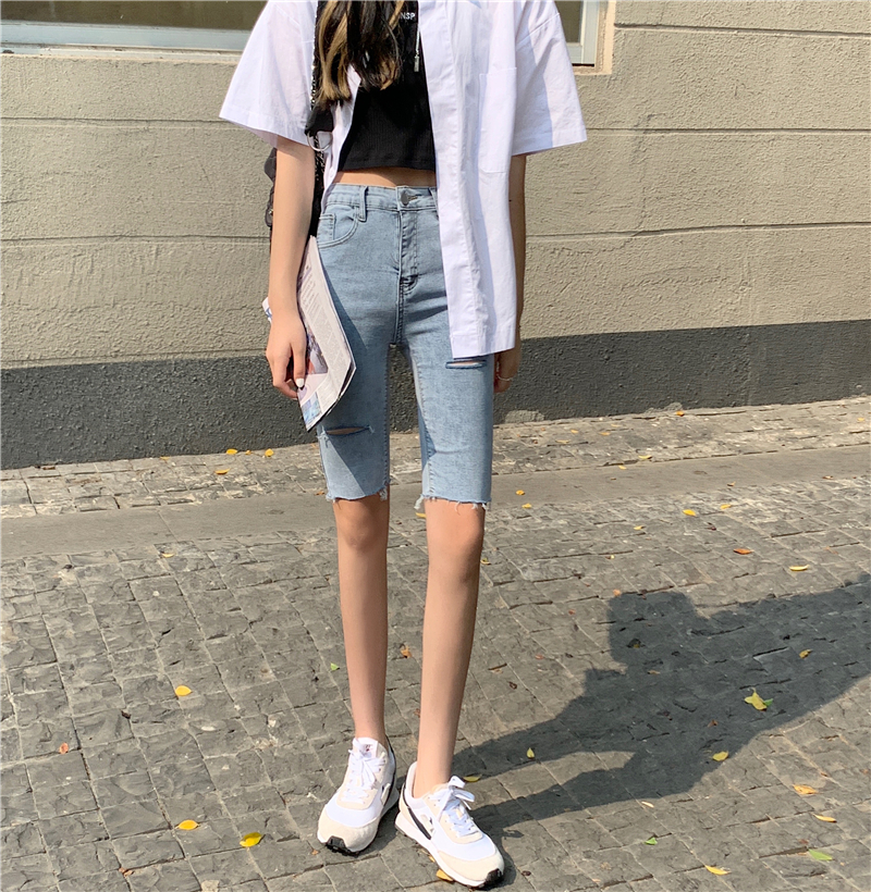 Real price super slim and versatile high waist elastic riding pants