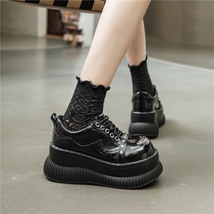 小众设计感厚底鞋y2k辣妹亚文化松糕鞋原宿大头鞋小个子增高单鞋