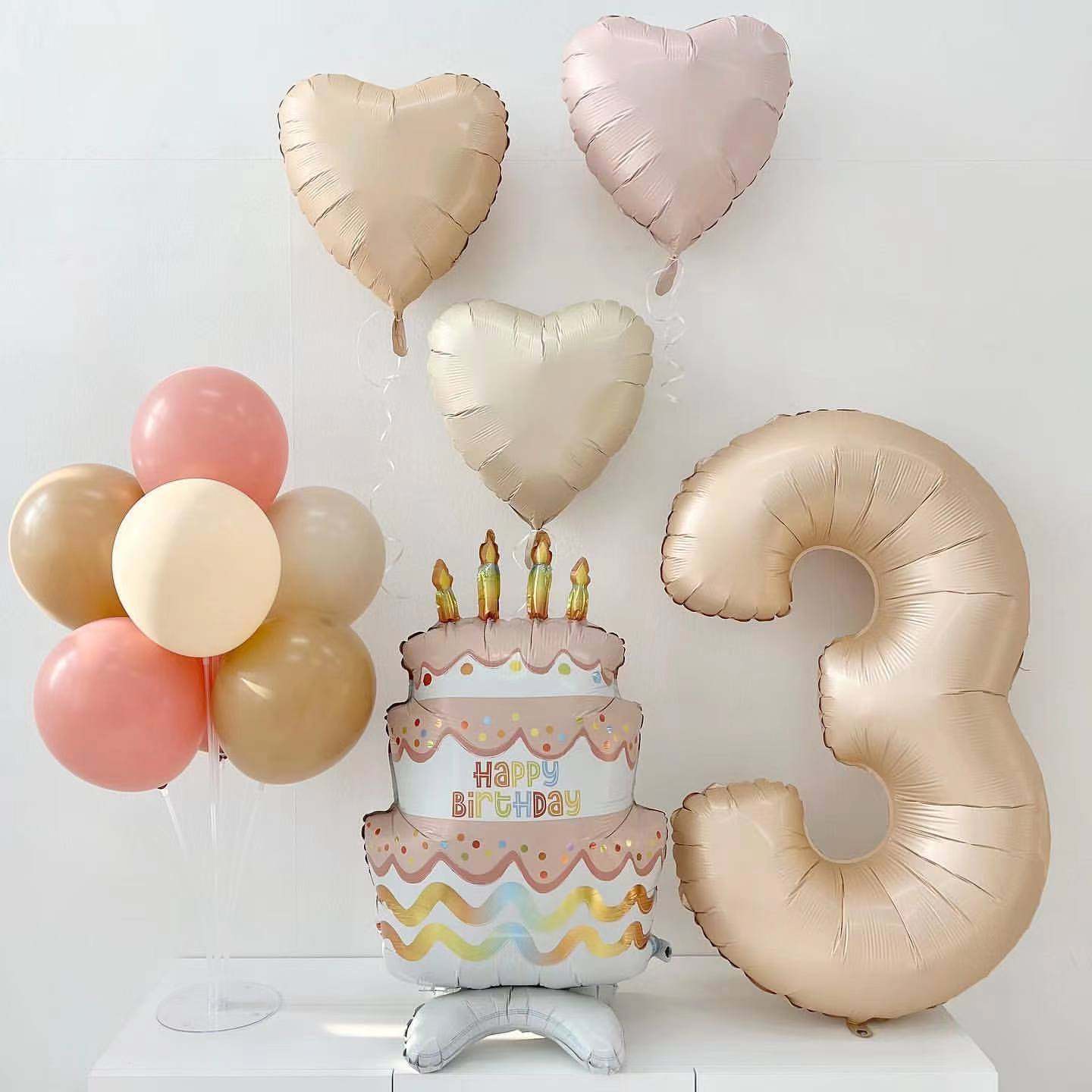 中号32寸奶油色数字铝膜气球焦糖生日数字铝箔气球生日周年装饰,节庆用品/礼品,气球,淘宝优惠券,粉丝福利购,淘宝优惠卷