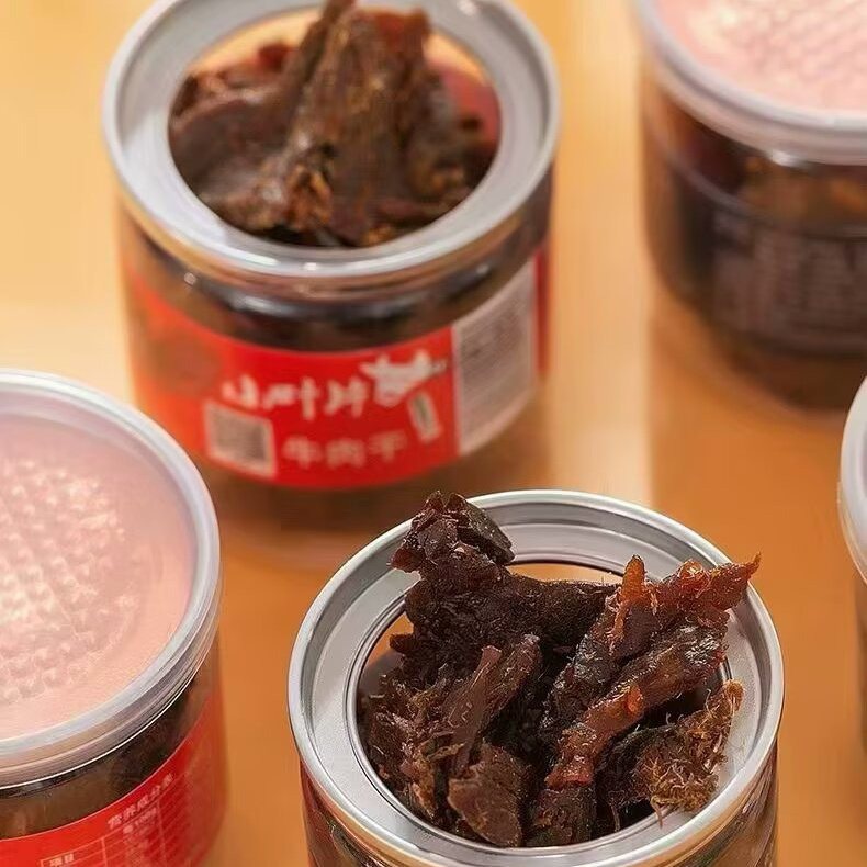 温州特产 康森牛肉小叶片系列 五香味、香辣味 蜜汁味3选一 5瓶价