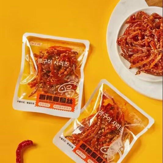 馋小旺香辣银鱼仔、鳗鱼丝、烤碳烤鱿鱼丝4选一 散称1斤临期处理