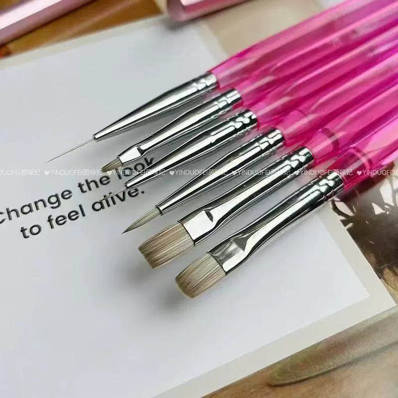 美甲笔套装全套大平头大方圆拉线笔画花彩绘万能笔可定制logo,彩妆/香水/美妆工具,美甲工具,淘宝优惠券,粉丝福利购,淘宝优惠卷