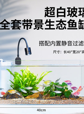 全套桌面鱼缸三色调焦射灯